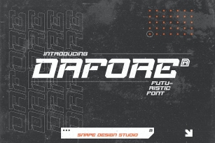 Dafore - Futuristic Font Font Download