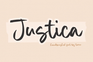 Justica - Handwritten  Font Font Download