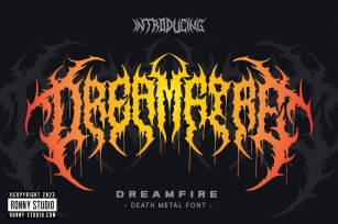 Dreamfire - Death Metal Font Font Download