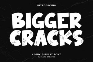 Bigger Cracks Sans Serif Decotive Font Font Download