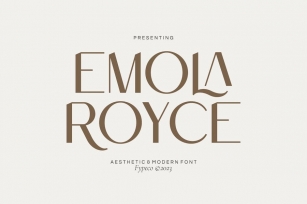 Emola Royce - Aesthetic Font Download