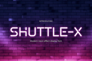 SHUTTLE X - Futuristic Music Font Font Download