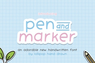 Pen and Marker Font Duo Font Download