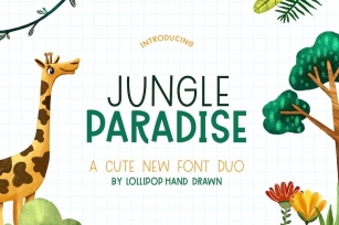 Jungle Paradise Font Duo Font Download