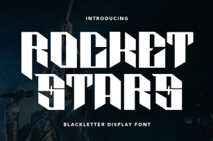 Rocket Stars Blackletter Display Font Font Download