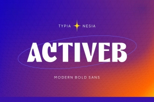 Activeb - Dynamic Bold Sport Tech Sans Font Font Download