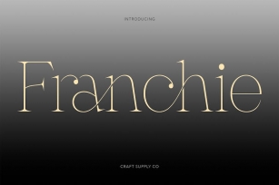 Franchie - Modern Elegant Font Font Download
