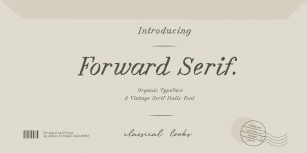 Forward Serif Font Download