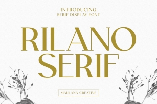 Rilano Serif Display Font Font Download