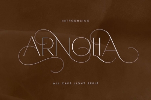 Arnolia - All Caps Light Serif Font Download