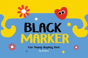 BLACK MARKER – Fun Young Display Font Font Download
