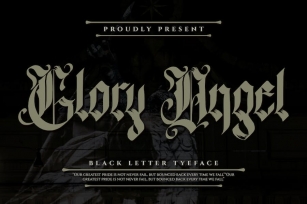 Glory Angel - Blackletter Type Font Font Download