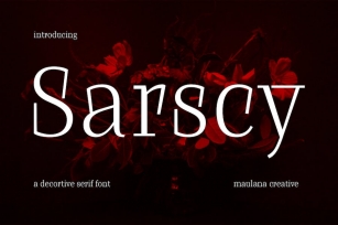 Sarscy Serif Font Font Download