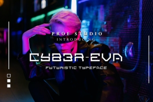 Cyber Eva - Futuristic Typeface Font Download