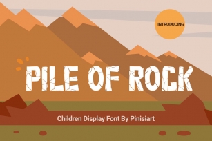 Pile of Rock – Children Display Font Font Download
