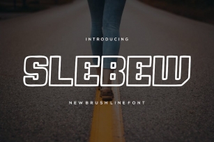 Slebew Line Font Font Download