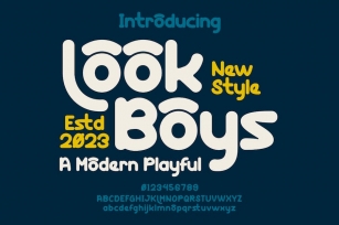 Look Boys - A Modern Playful Font Font Download