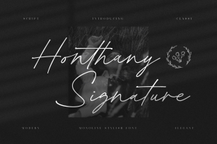 Honthany Signature Font Download