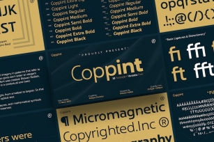 Coppint Font family Font Download