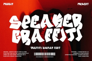 Speaker - Graffiti font Font Download
