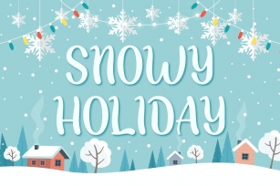 Snowy Holiday - Display Font Font Download
