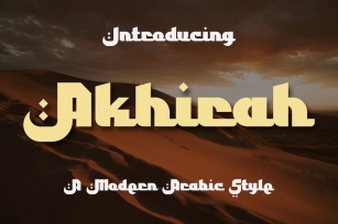Akhirah - A Modern Arabic Font Font Download