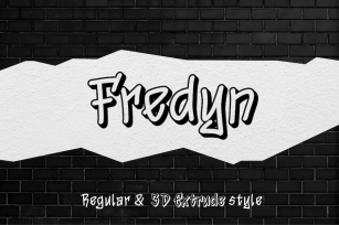 Fredyn - Handwritten Graffiti Font Font Download