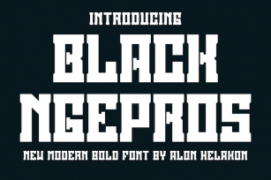 Black Ngepros Font Download