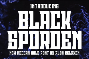 Black Sporden Font Download