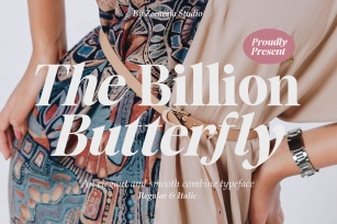 The Billion Butterfly Personal Font Download