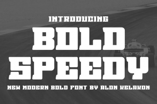 Bold Speedy Font Download