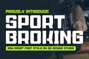 Sport Broking Font Download