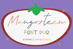 Mangosteen Font Duo Font Download