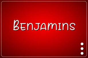 Benjamins - Simple Thin Handwritten Font Font Download
