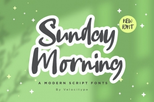 Sunday Morning - Modern Script fonts Font Download