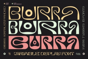 Burra - Psychedelic display font Font Download