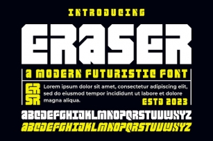 ERASER FONT Font Download