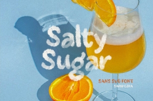 Salty Sugar - Sans SVG Font Font Download