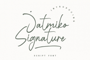 Jatmiko Signature Font Download