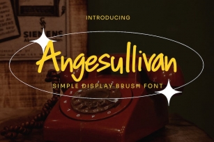 Angesullivan - Simple Display Brush Font Font Download