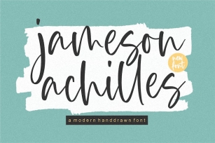 Jameson Achilles Script Font Font Download