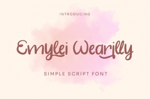 Emylei Wearilly - Simple Script Font Font Download