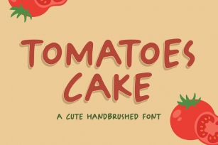 Tomatoes Cake Handwriting Font Font Download