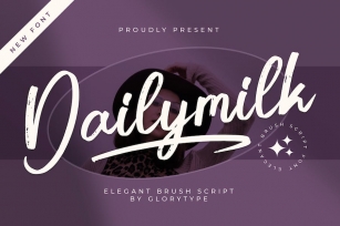 Dailymilk Elegant Brush Script Font Font Download