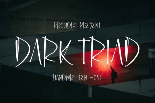 Dark Triad Handwritten Font Font Download