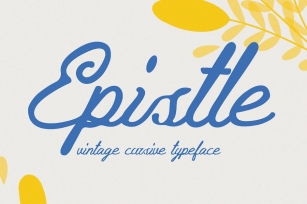 Epistle - Vintage Cursive Typeface Font Download