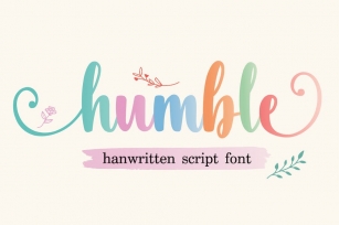Humble - Handwritten Script Font Font Download