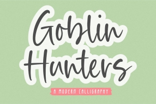 Goblin Hunters Script Font Font Download