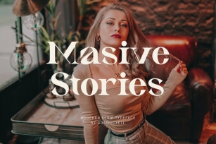 Masive Stories Ligature Serif Font Font Download