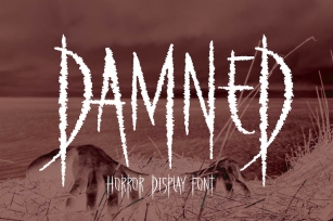 Damned Horror Display Font Font Download